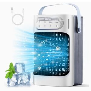 CoolingFan Portable Air Cooler - White